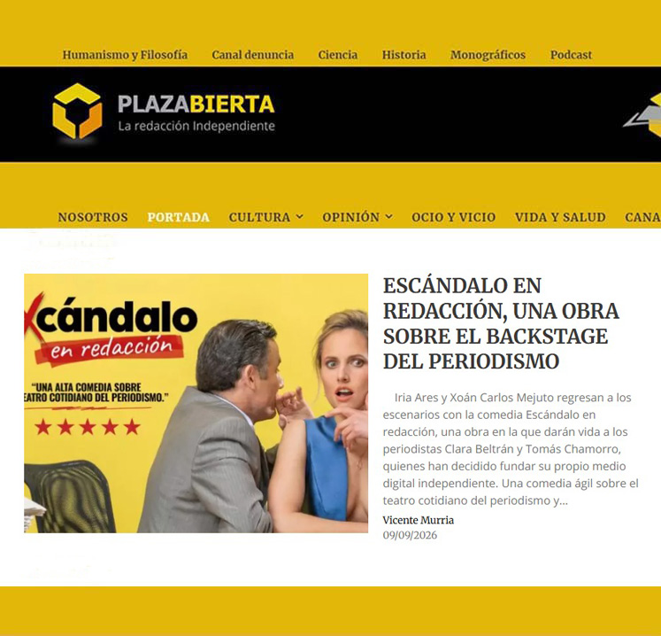 ‘Escándalo en redacción’, una obra sobre el backstage del periodismo