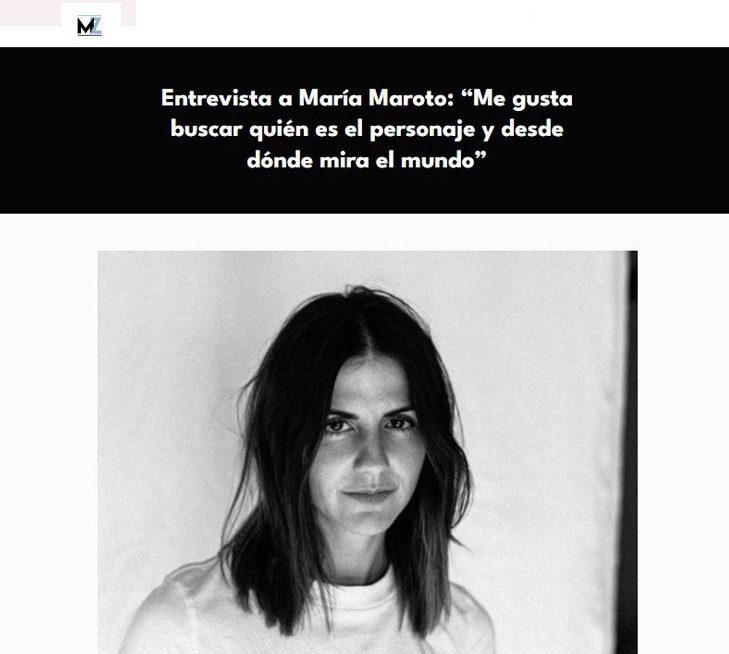 Entrevista a María Maroto en Magazinema